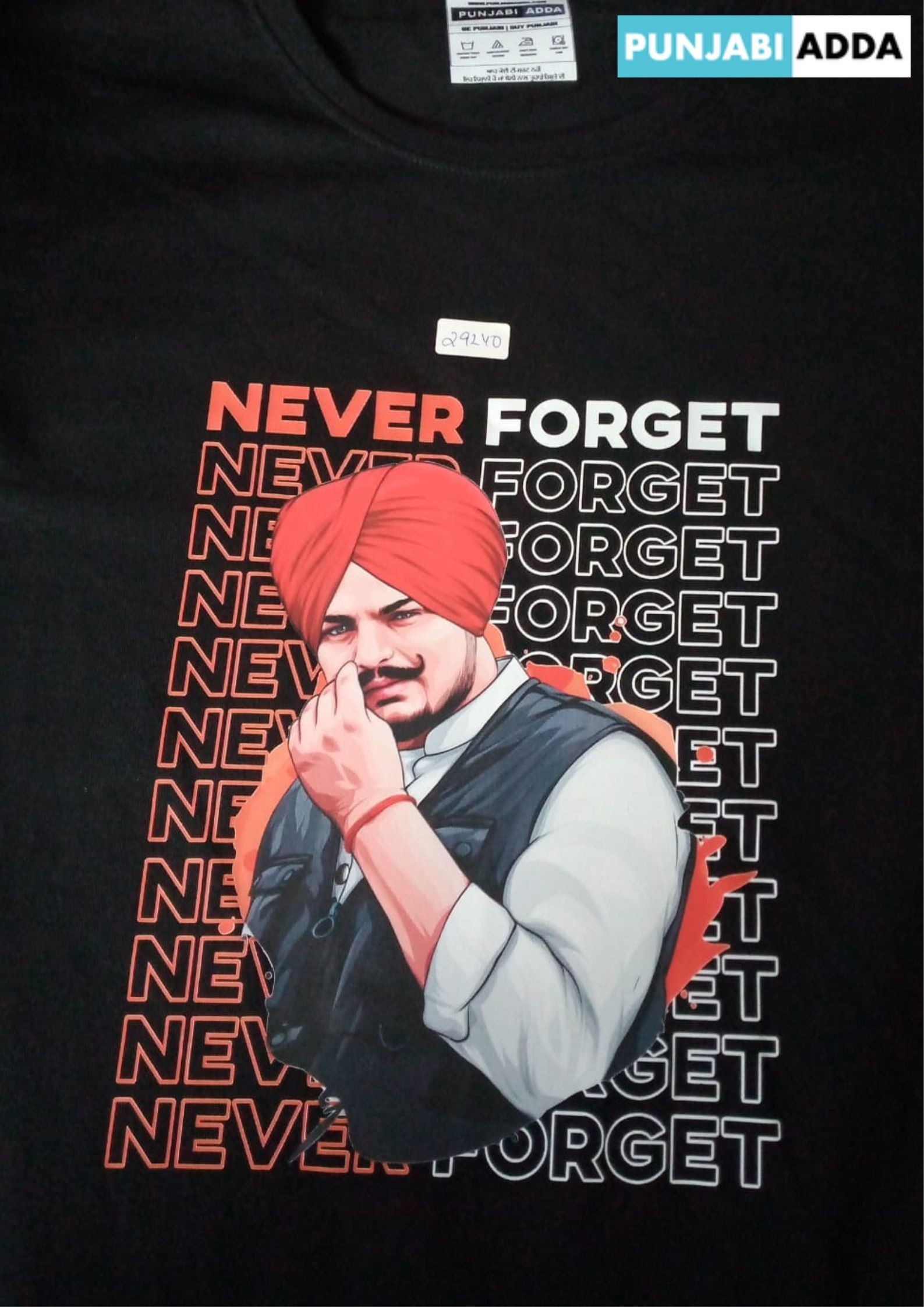 Sidhu Moose Wala Printed T Shirt  Punjabi Adda
